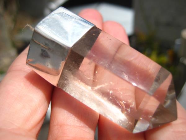 925 Silver Quartz Crystal Pendant Necklace Taxco Mexico A3864