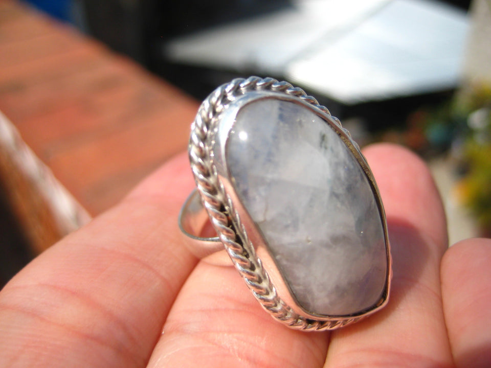 925 Silver Moonstone Ring Taxco Mexico A8298
