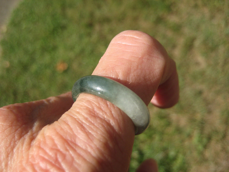 Natural Jadeite Jade Ring Myanmar Size 9 US A2177
