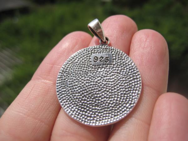 925 Silver Satanic Pentagram Pendant Pentacle necklace