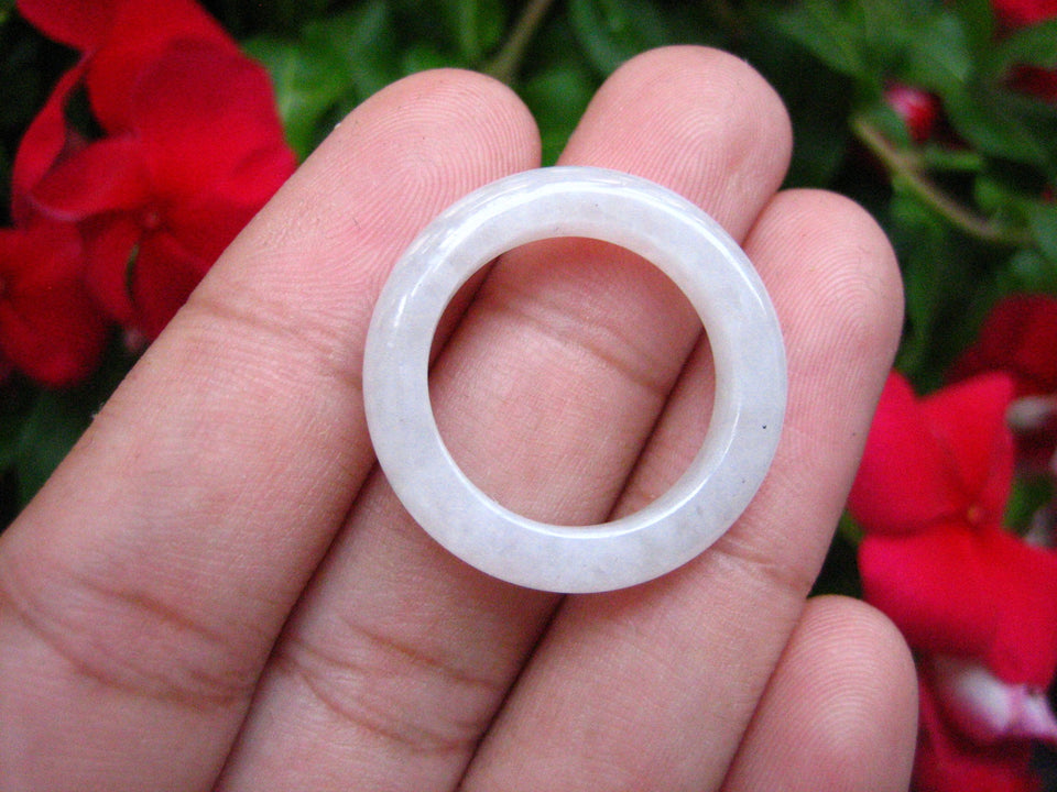 Natural Jadeite Jade ring Thailand jewelry stone mineral size  7.75 US  EB 084