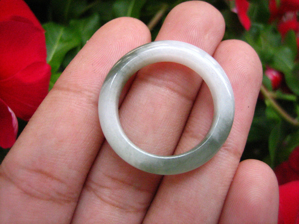 Natural Jadeite Jade ring Thailand jewelry stone mineral size  10.25 US  EB 081