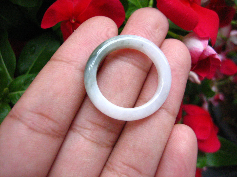 Natural Jadeite Jade ring Thailand jewelry stone mineral size  9.25 US  EB 082