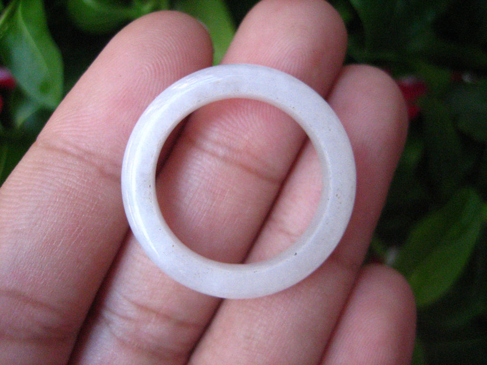 Natural Jadeite Jade ring Thailand jewelry stone mineral size  10.5 US  EB 104
