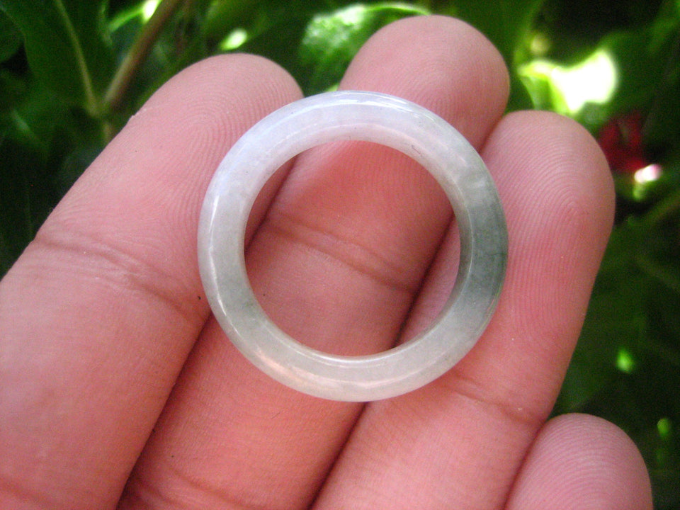 Natural Jadeite Jade Ring Thailand Jewelry Art Size 7 EB 533