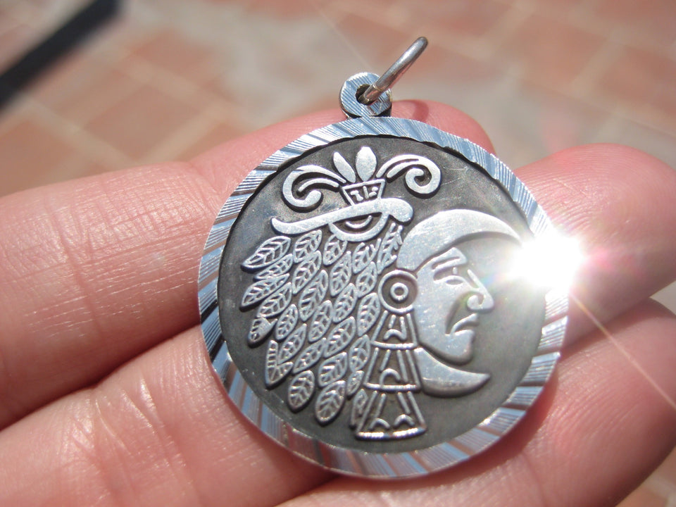 925 Silver Maya Pendant A165