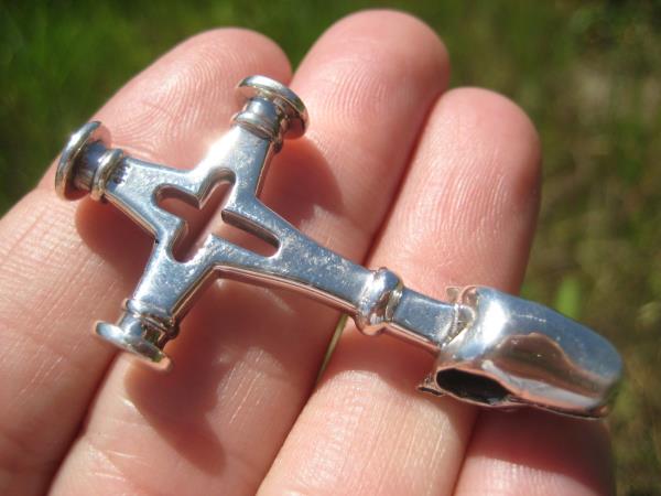 925 Silver Viking Norse Wolf Cross Thor Hammer Pendant A15
